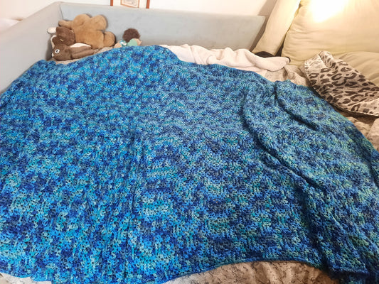 Blue Ombre Blanket